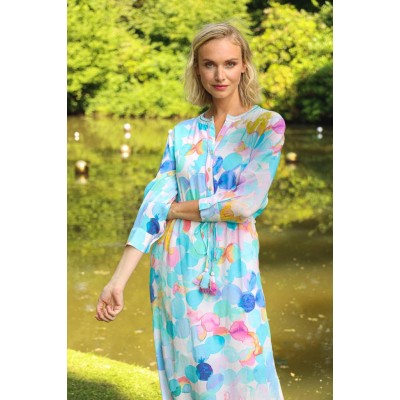 Yess - Kristel SS23-CL-006 Lang kleed pastel print.